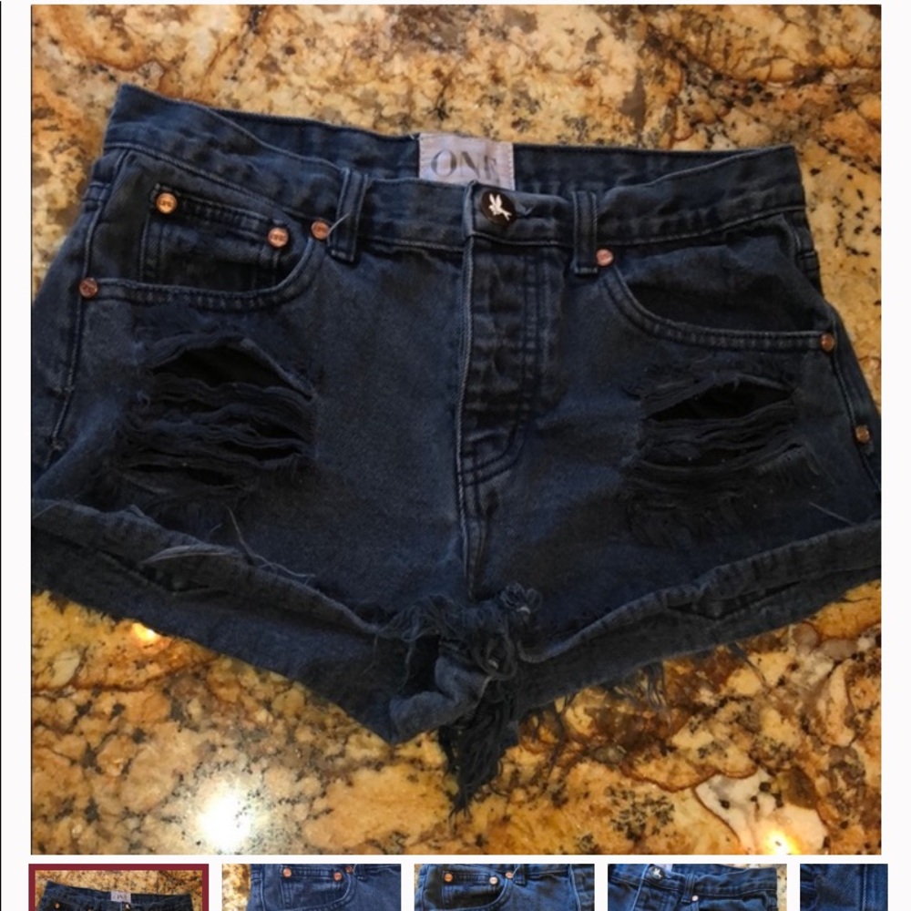 One Teaspoon Bandit Jean Shorts Size 25